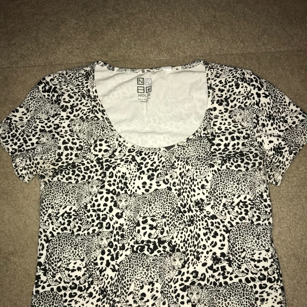 Hidden cheetah  crop top